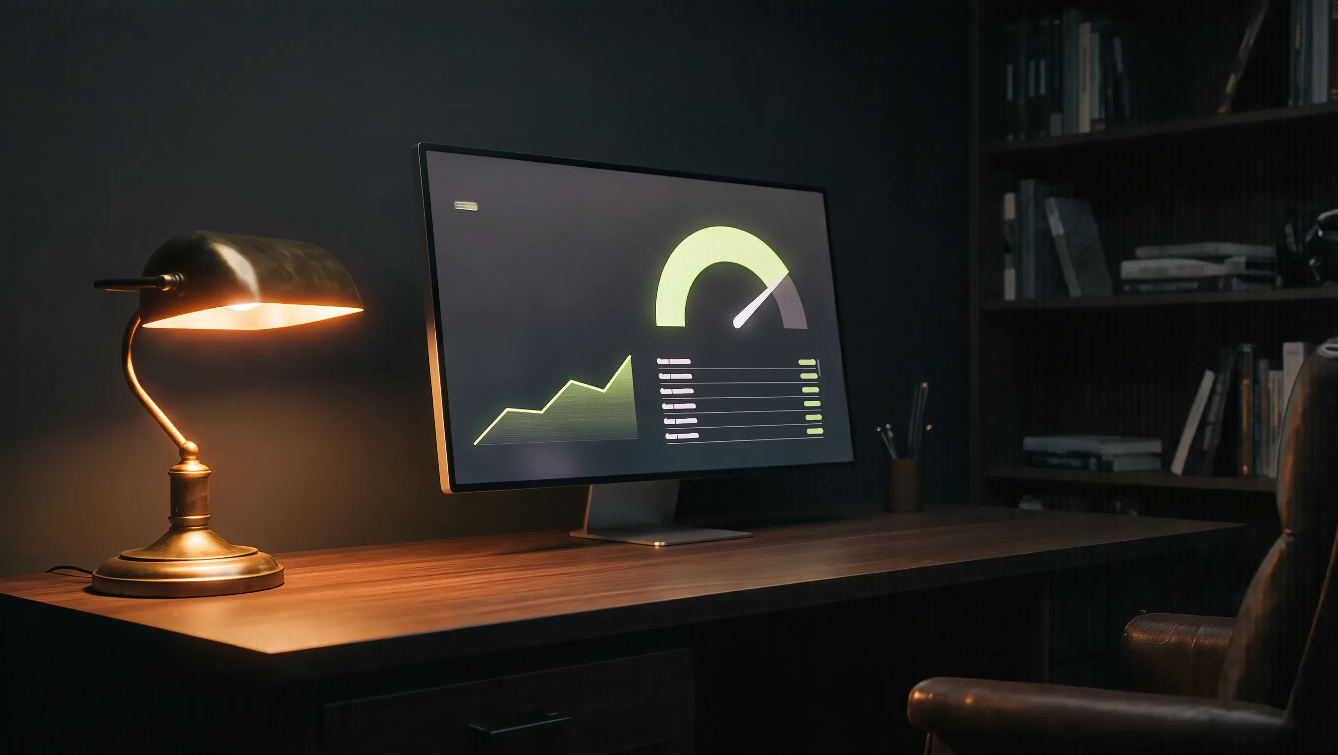 Bildschirm mit Tempoanzeige und steigender Kurve